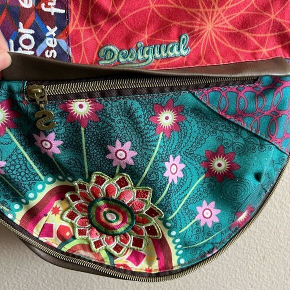 Desigual Boho Patchwork Crossbody Bag - Picture 4 of 10